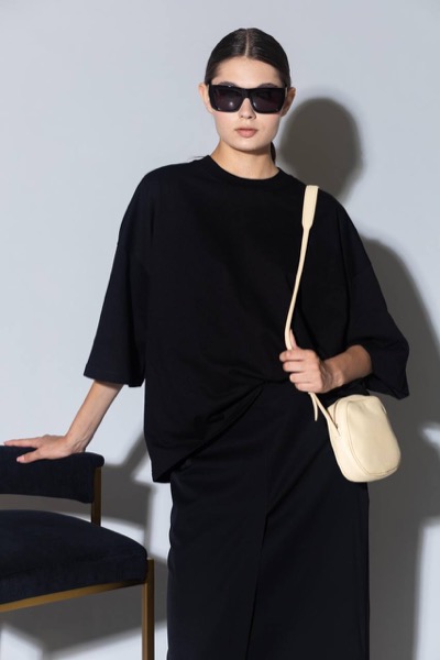 Black sunglasses with logo